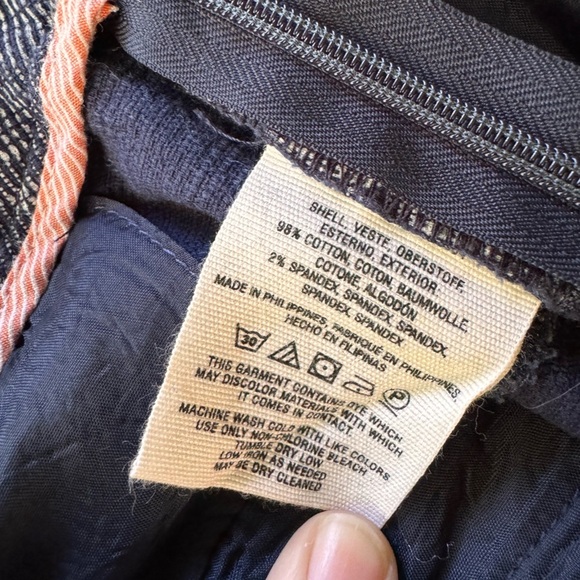 ANTHROPOLOGIE Cartonnier Charlie Trouser Women’s Side Zip Blue W/Gray Pattern 12 - Picture 6 of 9